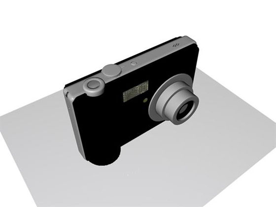 digital camera 3d model